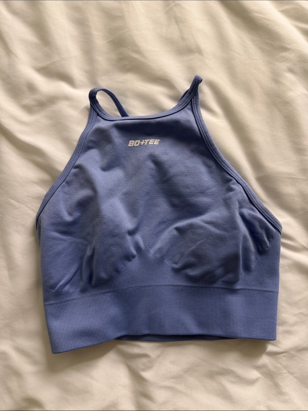 BO+TEE Periwinkle High-Neck Bikini Top